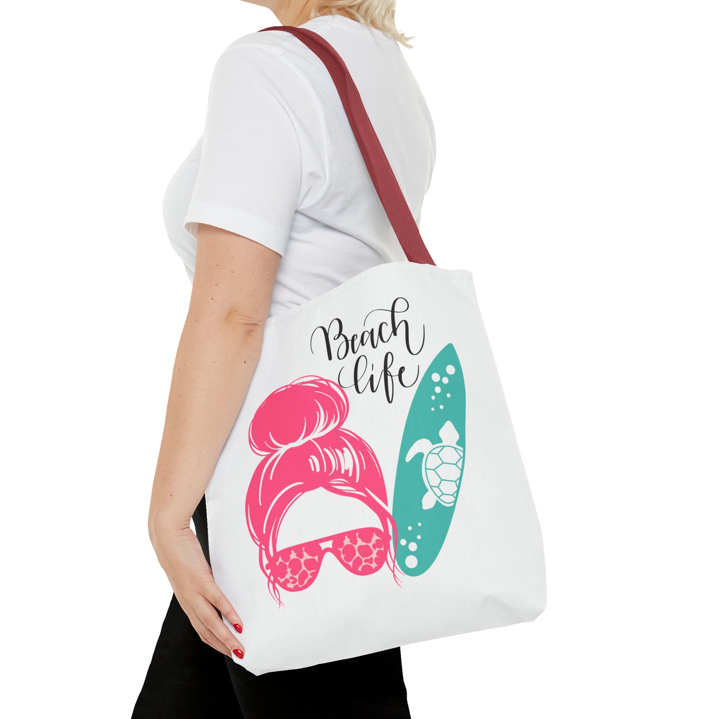 Beach life girl Tote Bag (AOP)