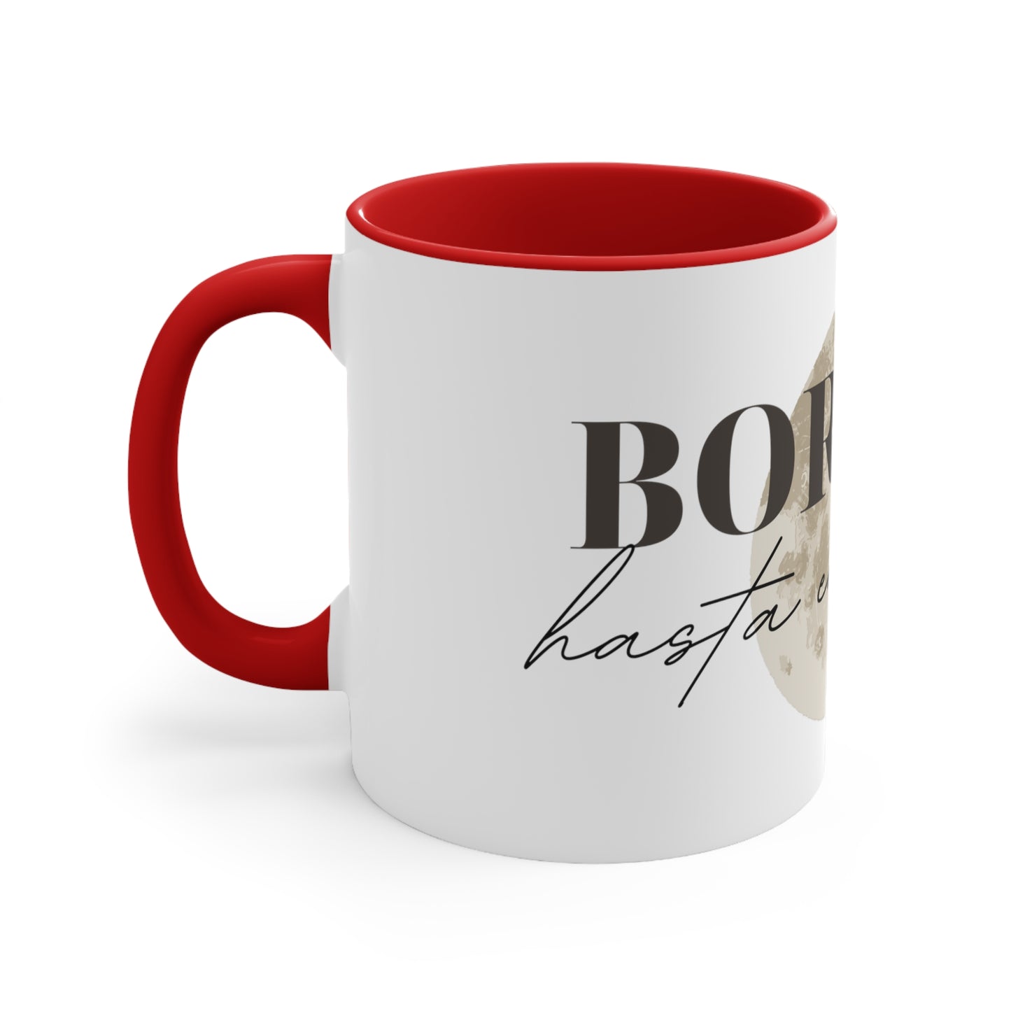 Boricua hasta en la luna Accent Coffee Mug, 11oz