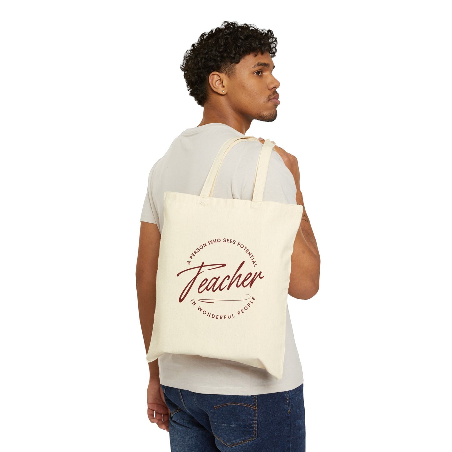 Teacher Cotton Canvas Tote Bag