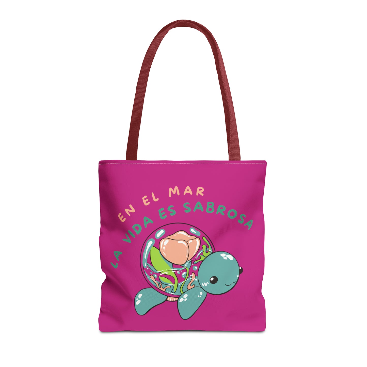 En el mar la vida es sabrosa Tote Bag (AOP)