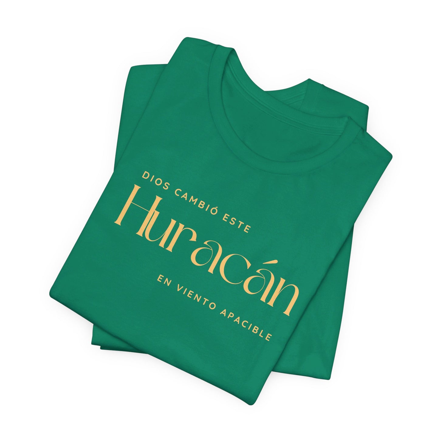 Dios cambió este huracán Unisex Jersey Short Sleeve Tee