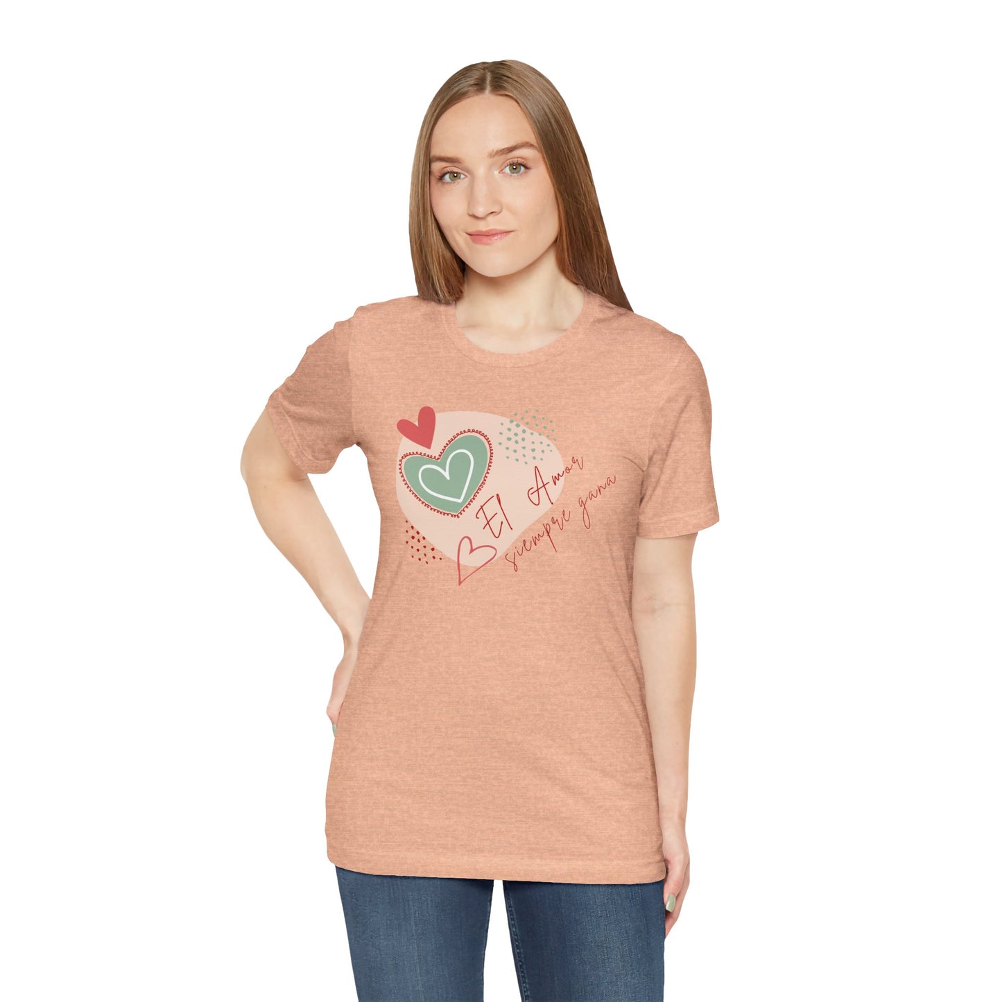 El amor siempre gana Unisex Jersey Short Sleeve Tee