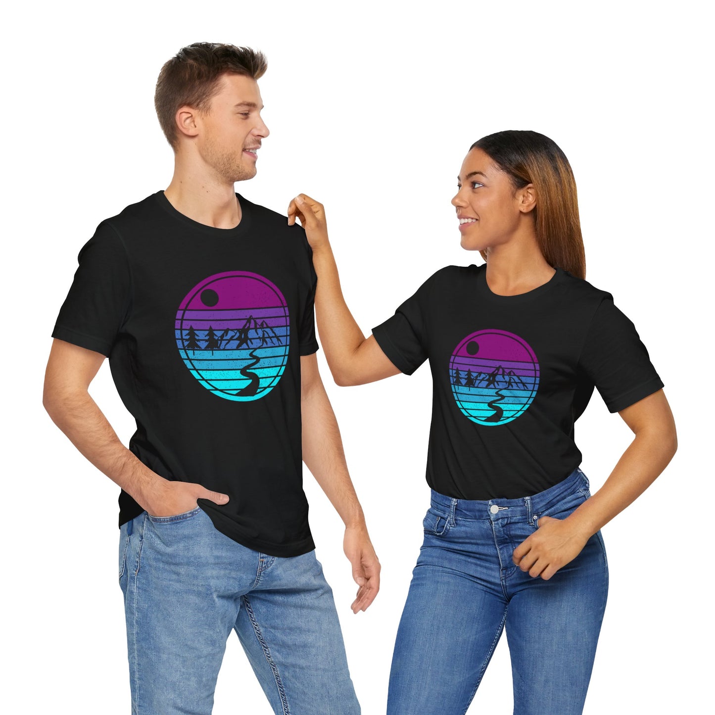 Blue Sunset Unisex Jersey Short Sleeve Tee