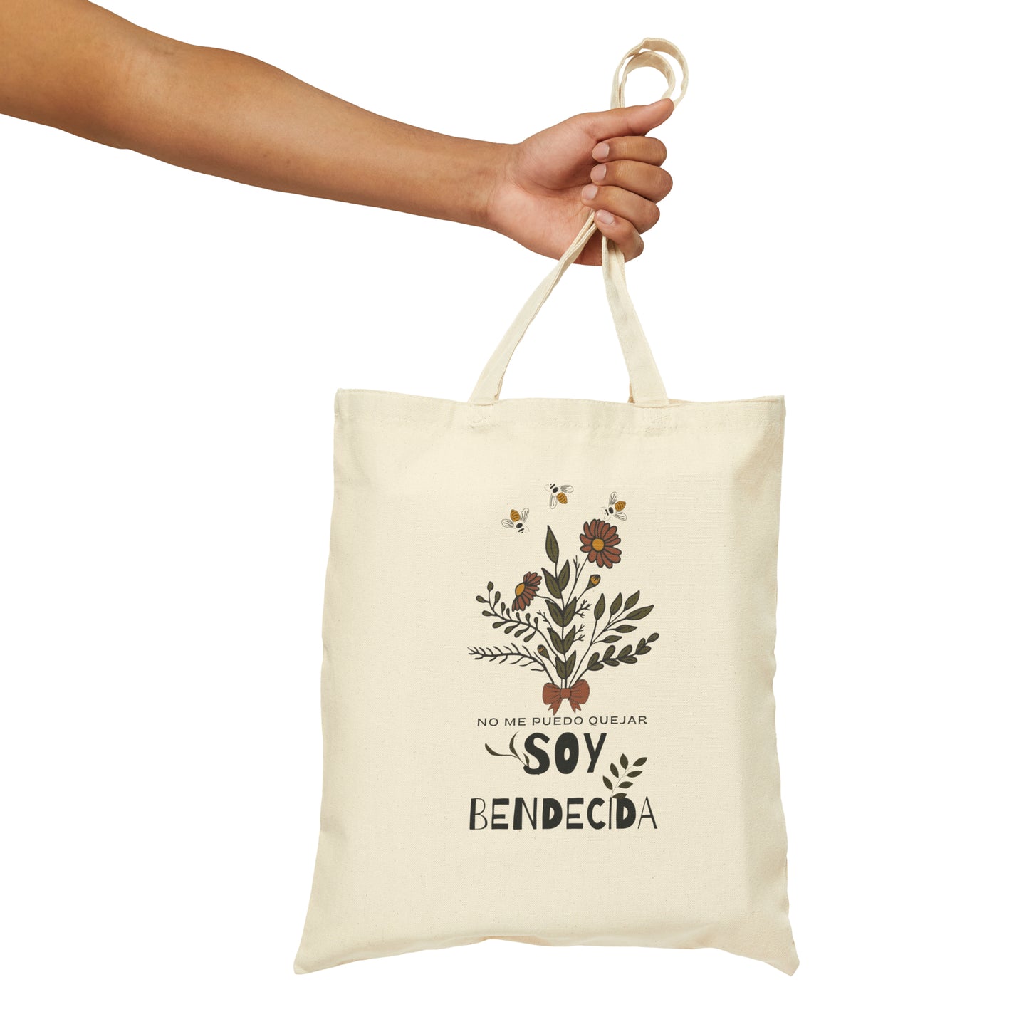 No me puedo quejar Soy Bendecida Cotton Canvas Tote Bag