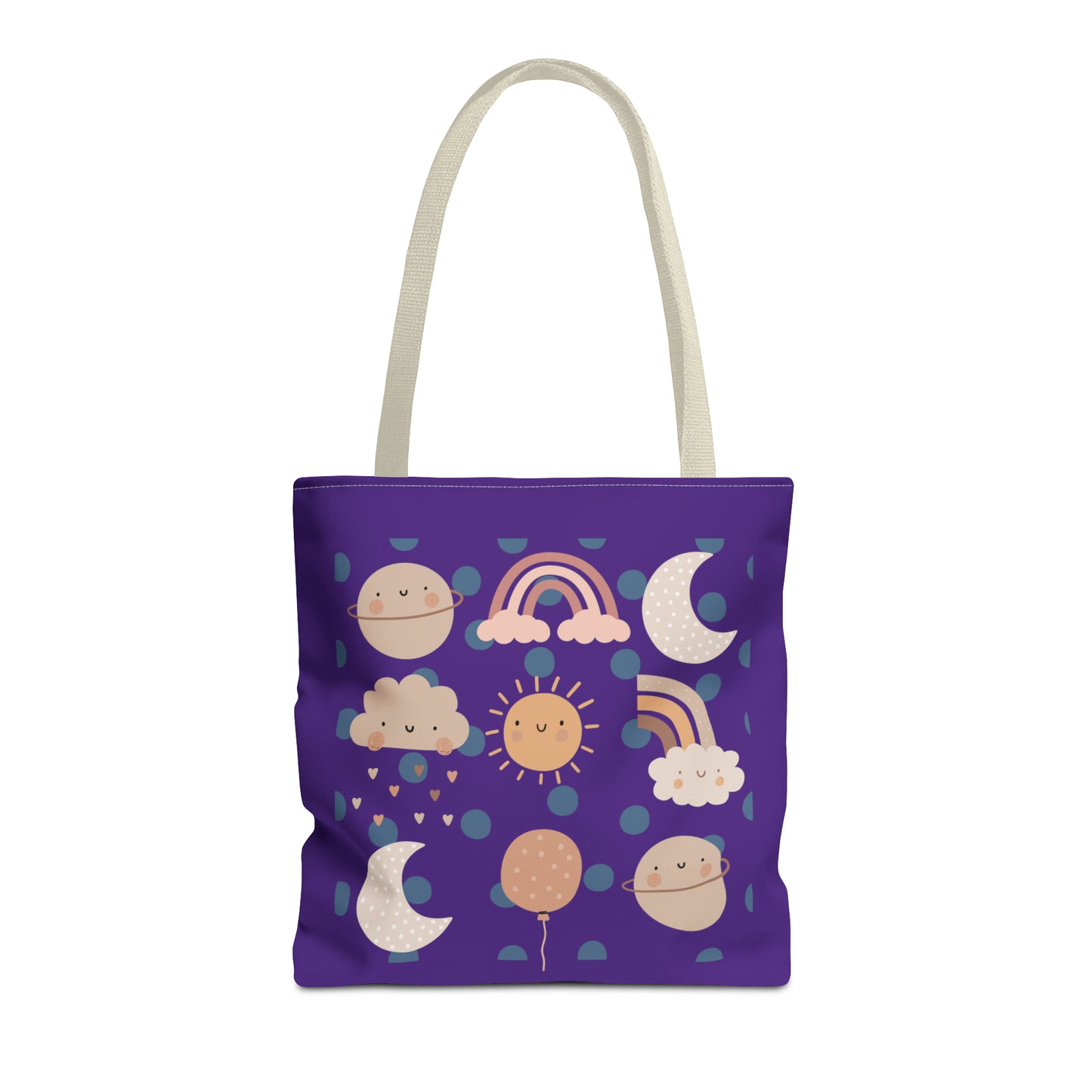 Rainbow, Sun and Moon (P) Tote Bag