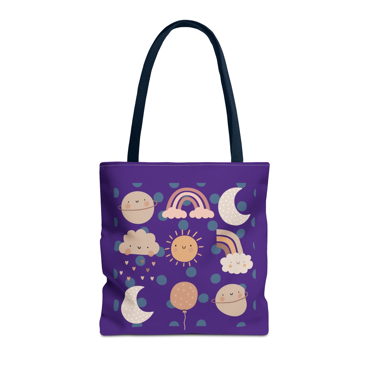 Rainbow, Sun and Moon (P) Tote Bag