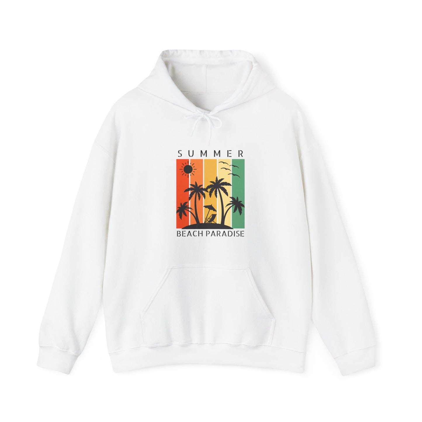 Summer Beach Paradise Unisex Hooded Sweatshirt