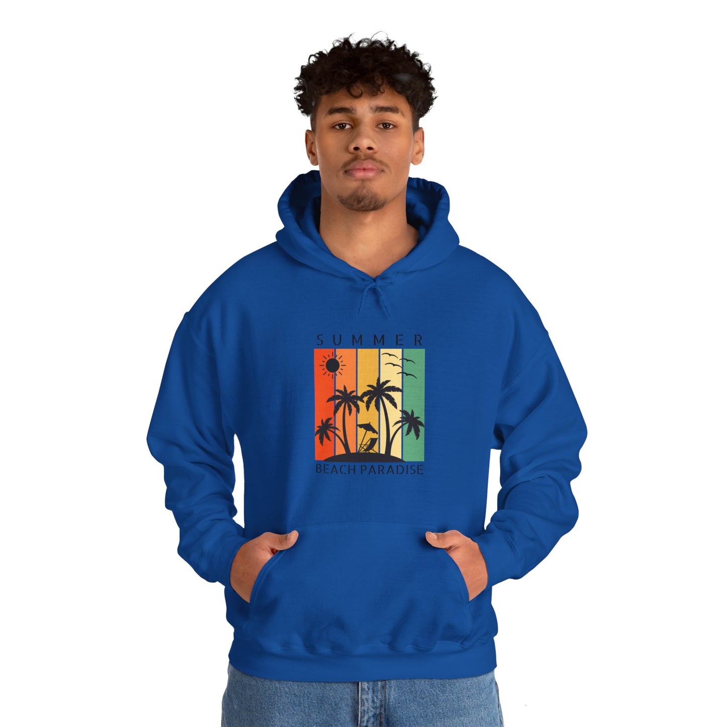 Summer Beach Paradise Unisex Hooded Sweatshirt