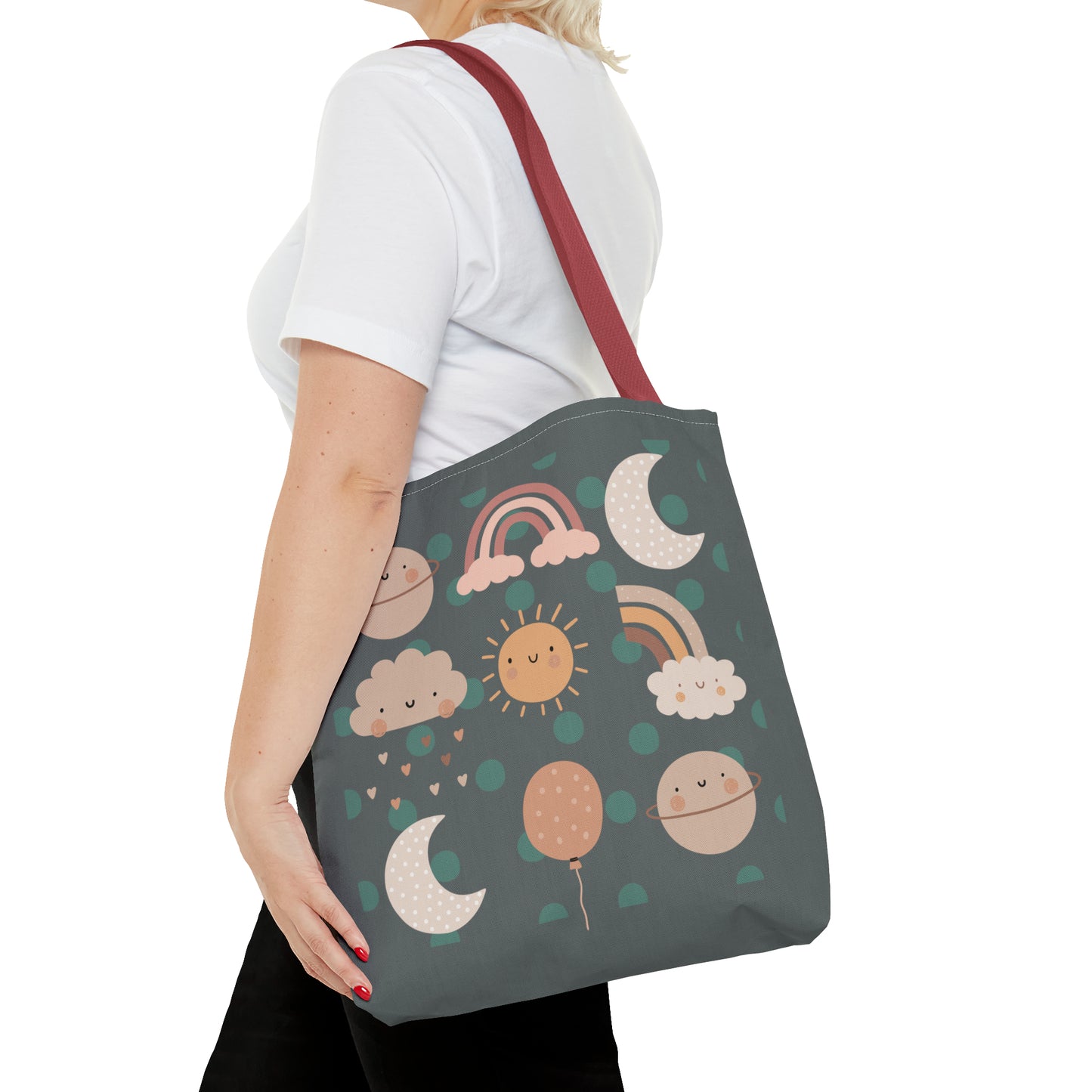 Rainbow, Sun and Moon (G) Tote Bag