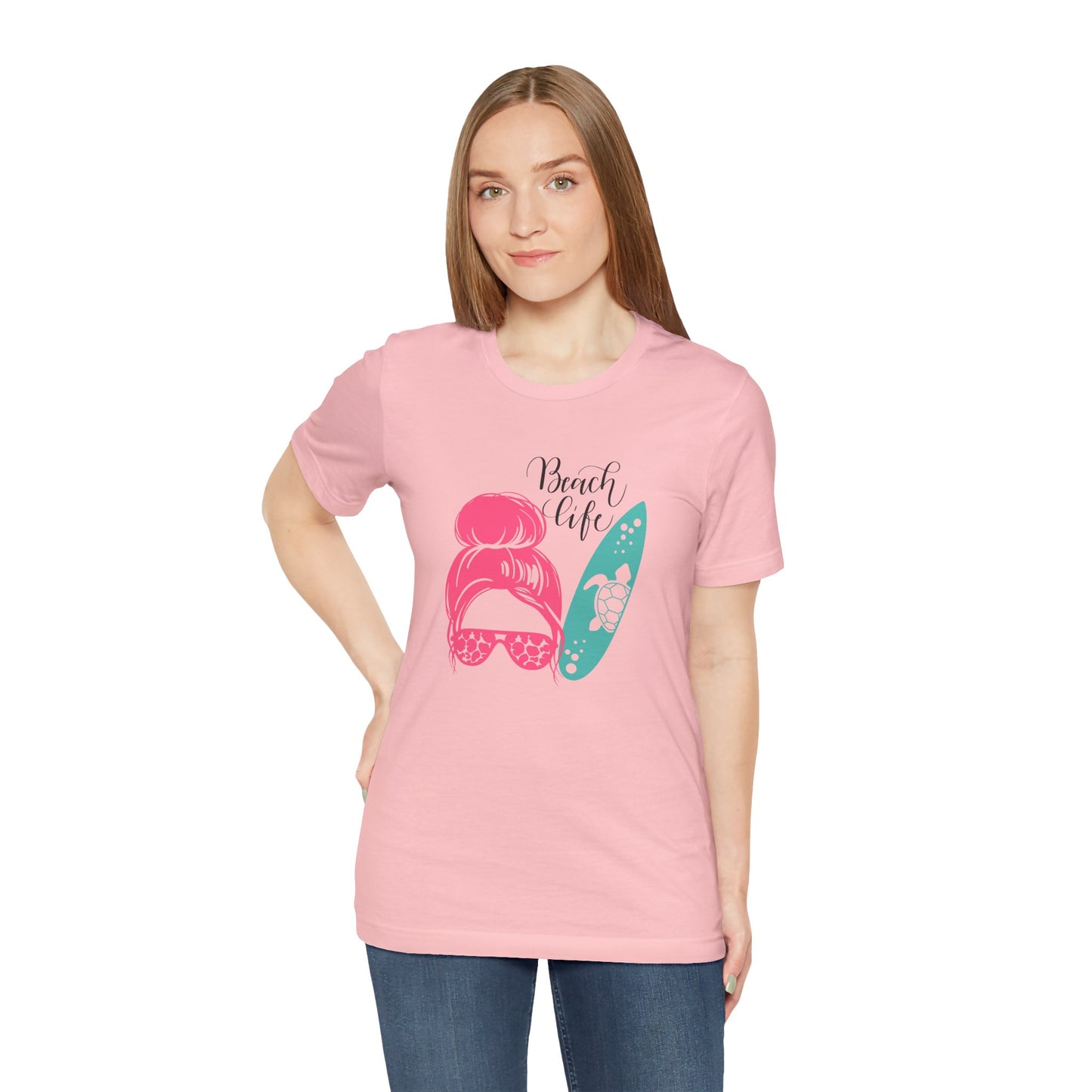 Beach life girl Unisex Jersey Short Sleeve Tee