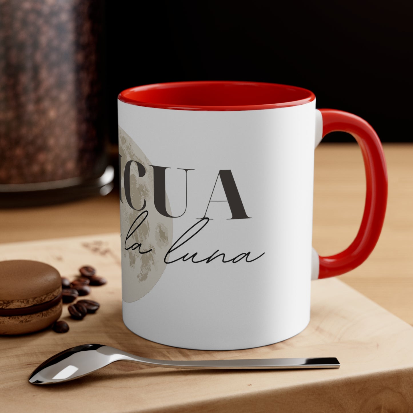 Boricua hasta en la luna Accent Coffee Mug, 11oz