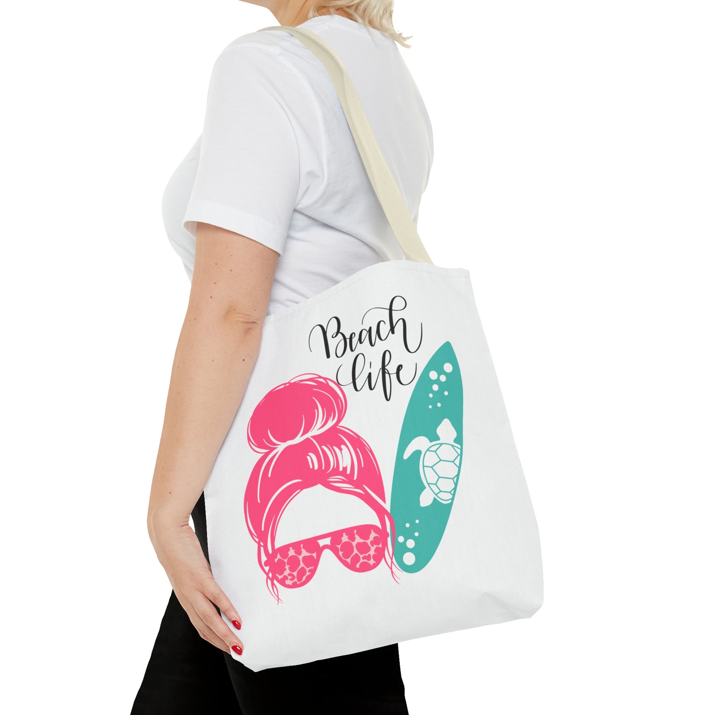 Beach life girl Tote Bag (AOP)