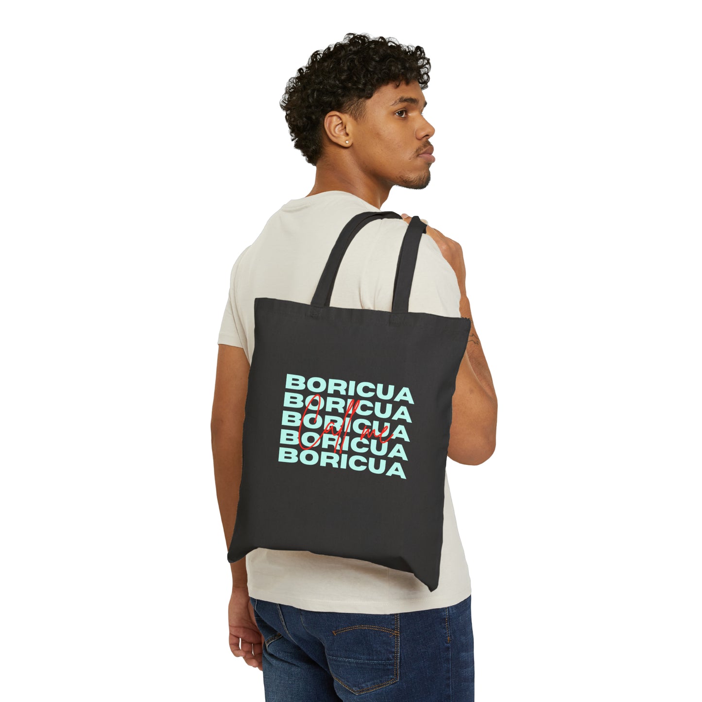 Call me Boricua Cotton Canvas Tote Bag