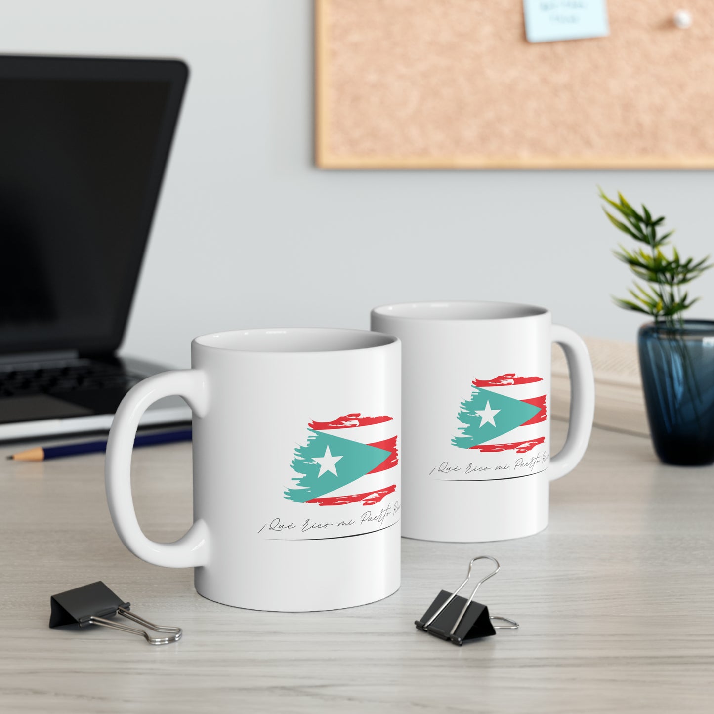 Que rico mi Puerto Rico Ceramic Mug (11oz)