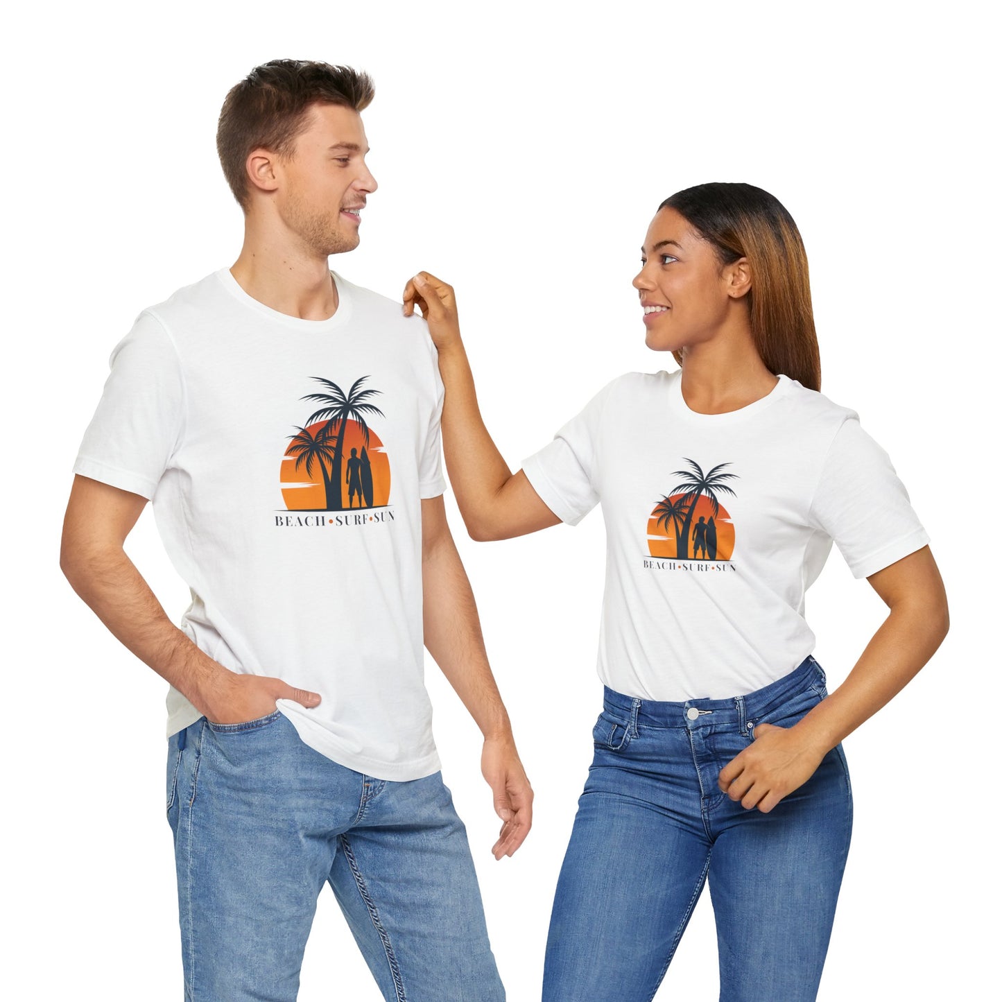 Beach, Surf, Sun Unisex Jersey Short Sleeve Tee