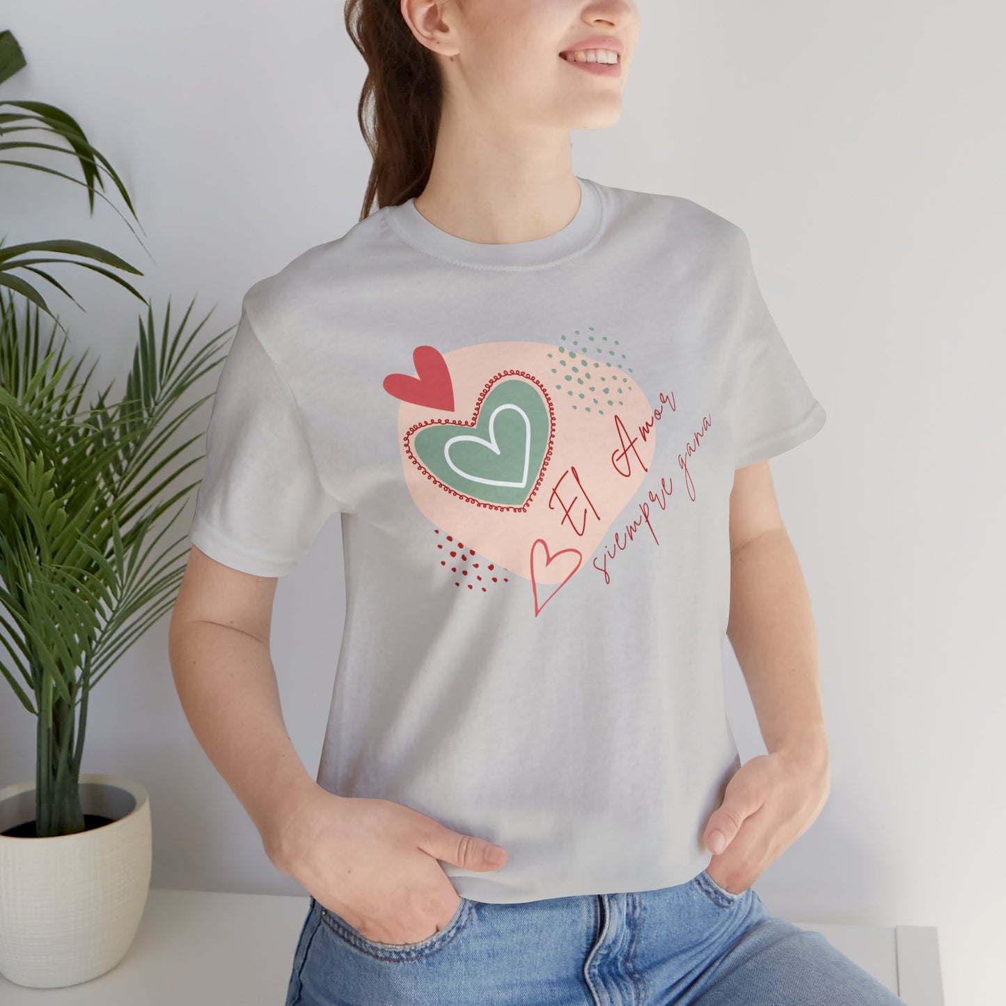 El amor siempre gana Unisex Jersey Short Sleeve Tee