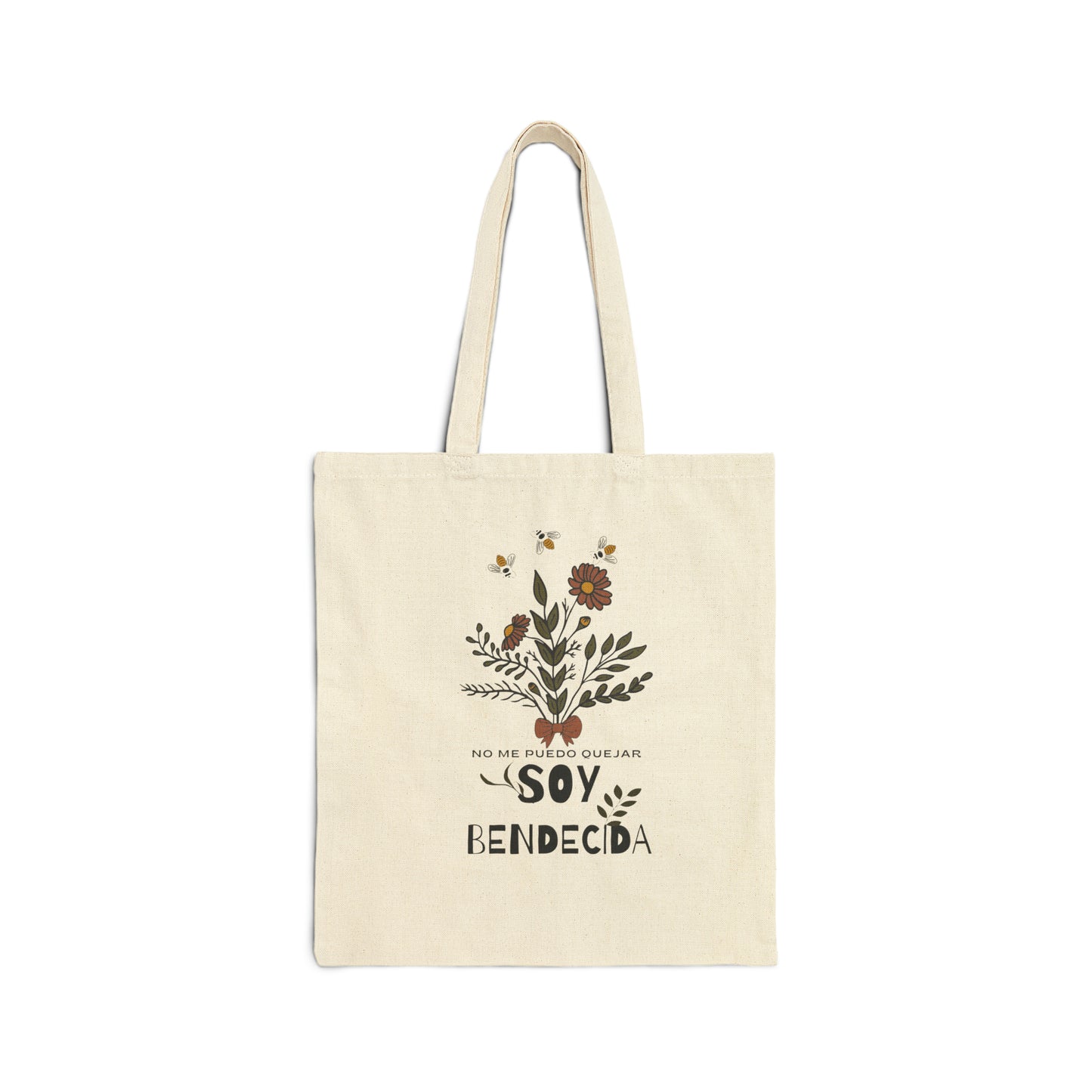 No me puedo quejar Soy Bendecida Cotton Canvas Tote Bag