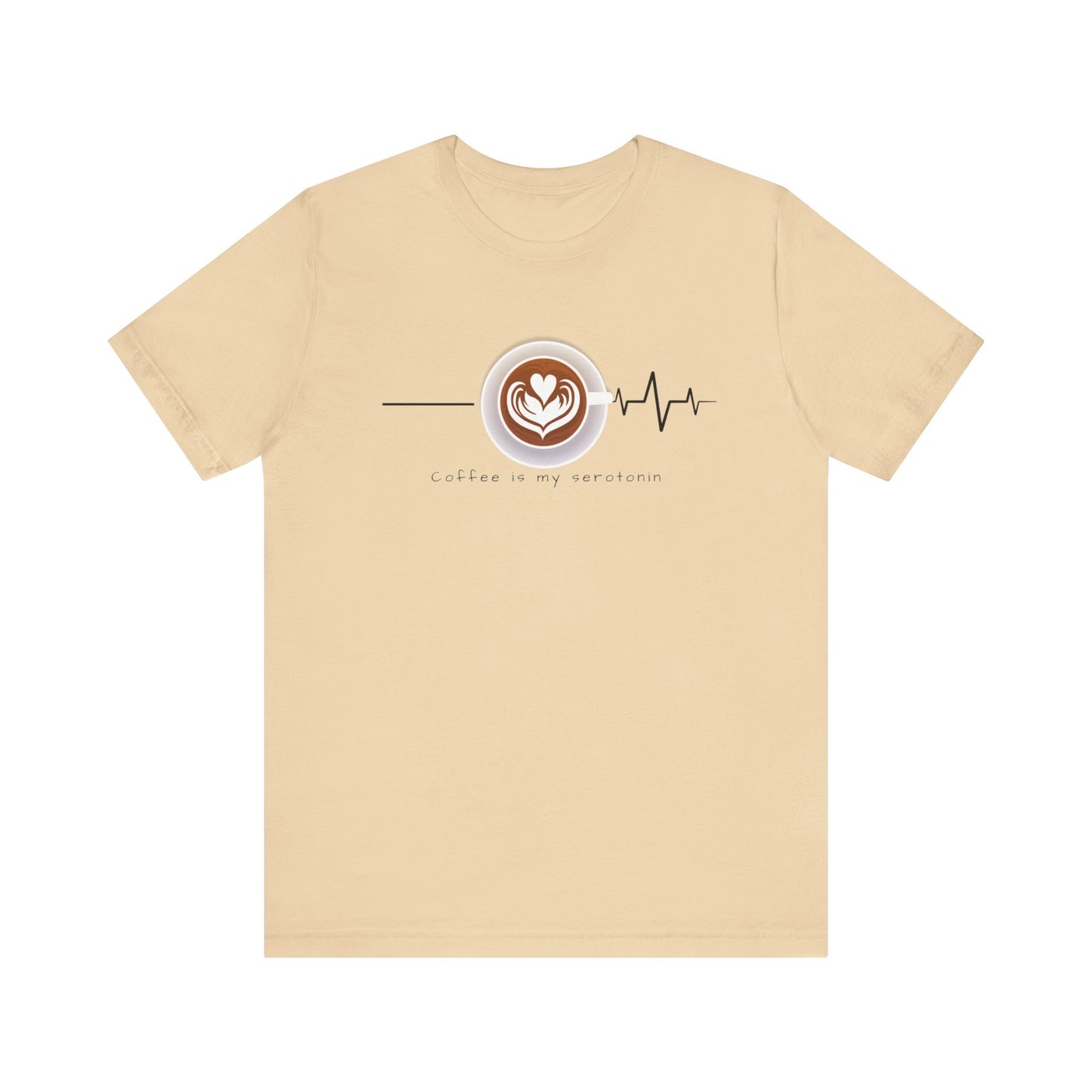 Coffee is my serotonin Unisex Jersey Short Sleeve Tee